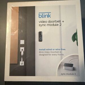 Blink Smart Wifi Video Doorbell Wired or Battery Operated with Sync Module 2